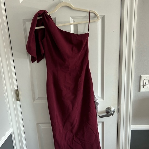 Dress The Population Tiffany Dress Burgundy - Picture 4 of 7